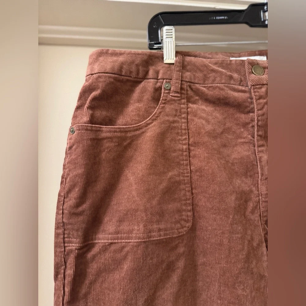 Women's Brown Corduroy Pants - Picture 7 of 9